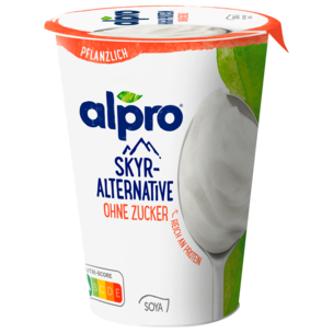 Alpro Skyr Style Joghurtalternative Natur Ohne Zucker vegan 400g